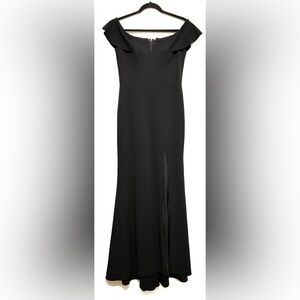 Aguadresses Black Maxi Off Shoulder Dress